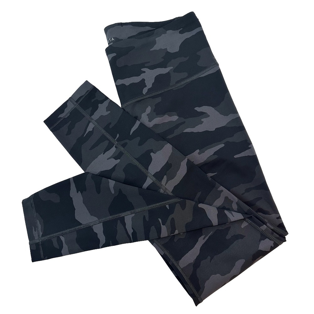 ATHLETA Ultimate 7/8 Tight High Rise Camo Leggings • Small • black, grey, yoga